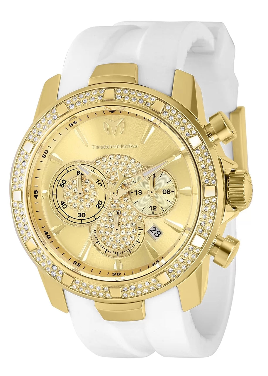 Technomarine Women's TM-621010 UF6 Quartz 3 Hand Gold Dial Watch