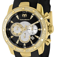 Technomarine Men's TM-621011 UF6 Quartz 3 Hand Black Dial Watch