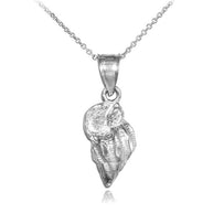 Gold Conch Shell Charm Pendant Necklace (Available in Yellow, Rose and White)