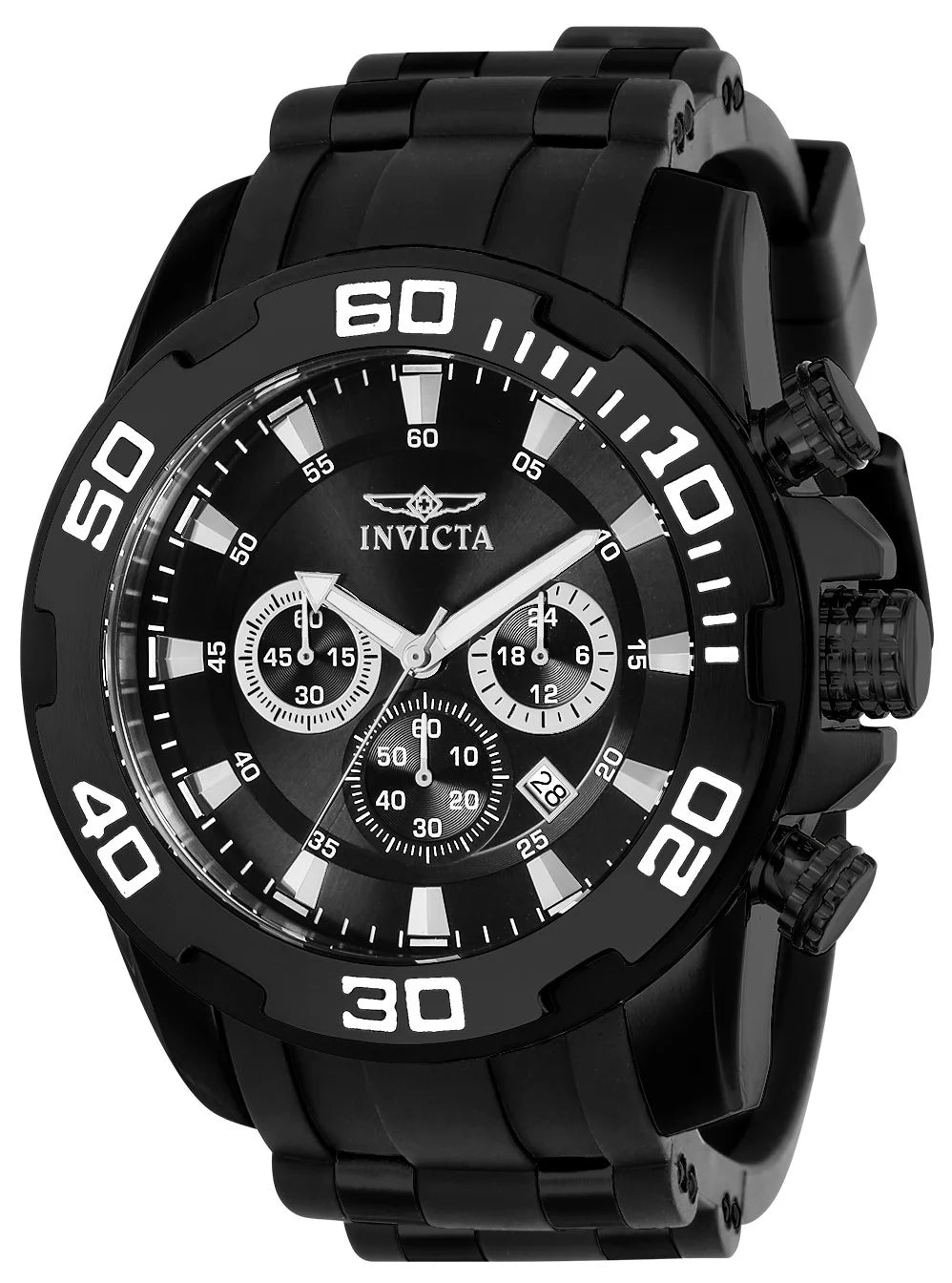 Invicta Men's 22338 Pro Diver Quartz Chronograph Black Dial Watch