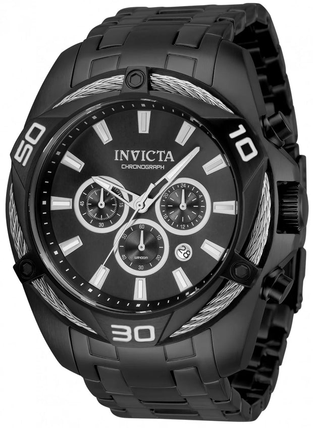 Invicta Men's 34136 Bolt Quartz Chronograph Black Dial Watch