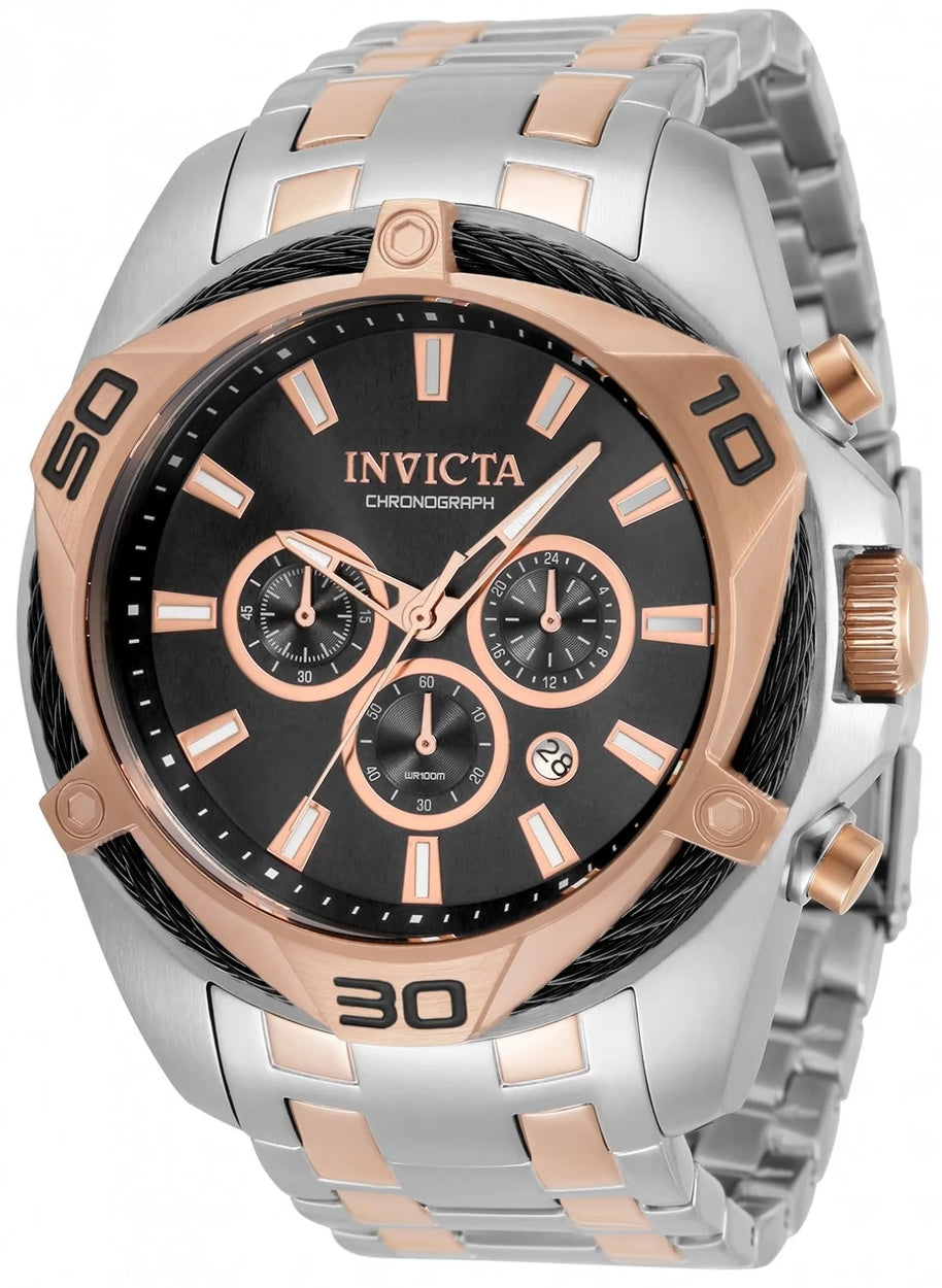 Invicta Men's 34129 Bolt Quartz Chronograph Black Dial Watch