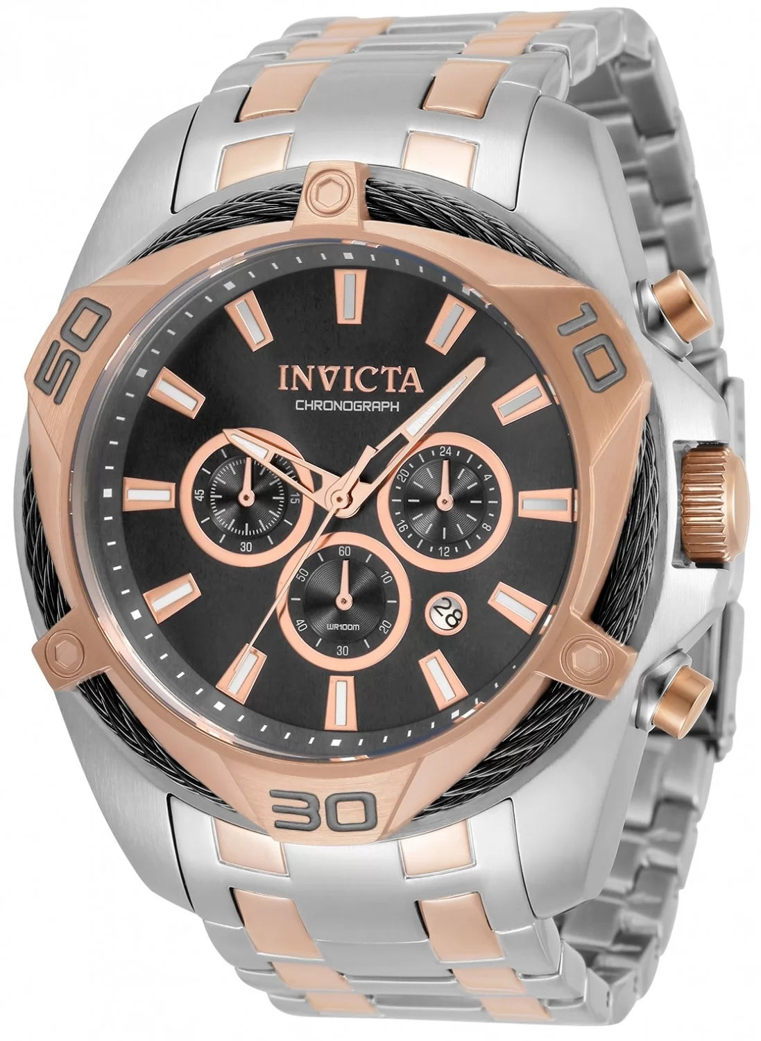 Invicta Men's 34135 Bolt Quartz Chronograph Grey Dial Watch