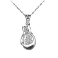 Gold Boxing Glove Charm Sports Pendant Necklace (Available In Yellow/Rose/White Gold)