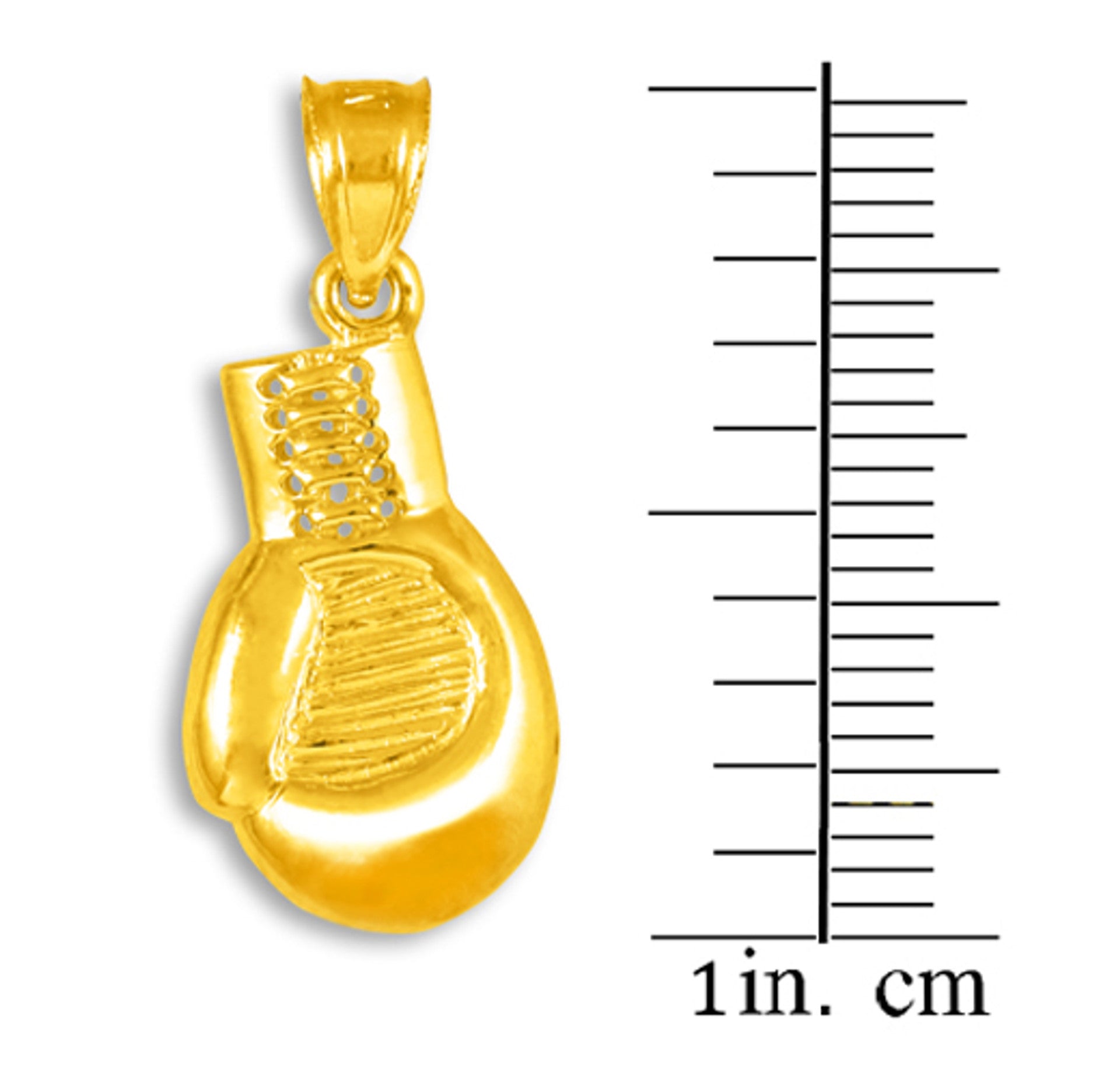 Gold Boxing Glove Charm Sports Pendant Necklace (Available In Yellow/Rose/White Gold)