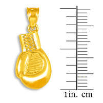 Gold Boxing Glove Charm Sports Pendant Necklace (Available In Yellow/Rose/White Gold)