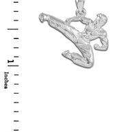 Next Karate Silver Sports Pendant Necklace