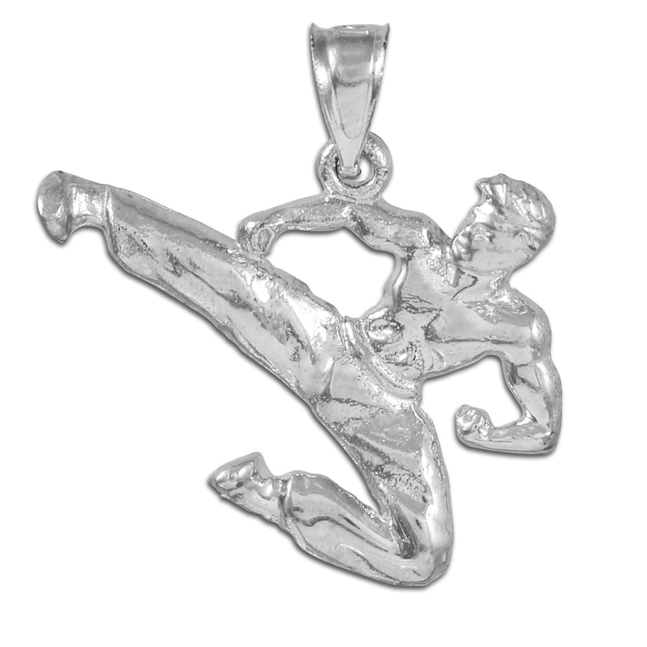 Next Karate Silver Sports Pendant Necklace