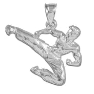 Next Karate Silver Sports Pendant Necklace