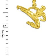 Karate Gold Sports Pendant Necklace