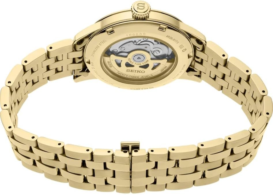 Seiko SRPK48 Automatic Presage Cocktail Gold Tone Men's Watch