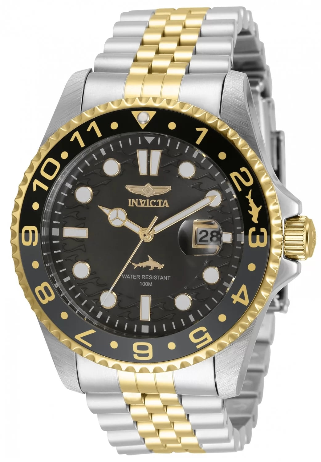 Invicta Men's 35131 Pro Diver Quartz 3 Hand Black Dial Watch