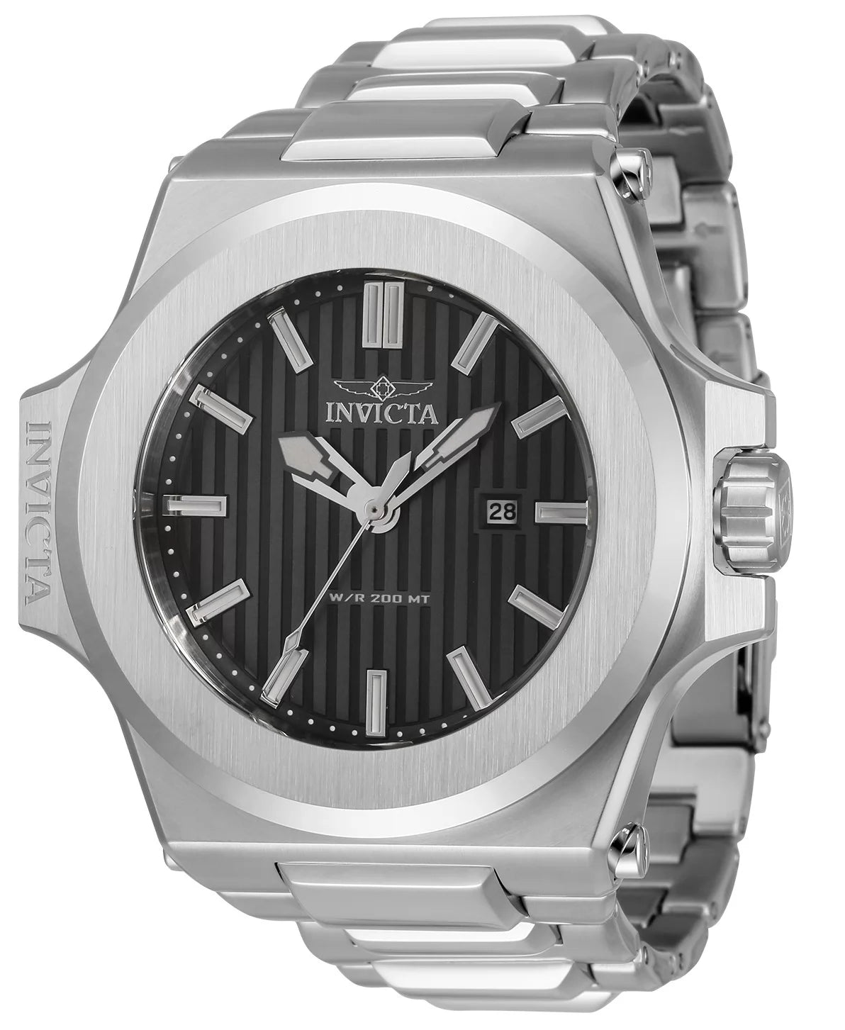 Invicta Men's 34730 Akula Quartz 3 Hand Gunmetal Dial Watch