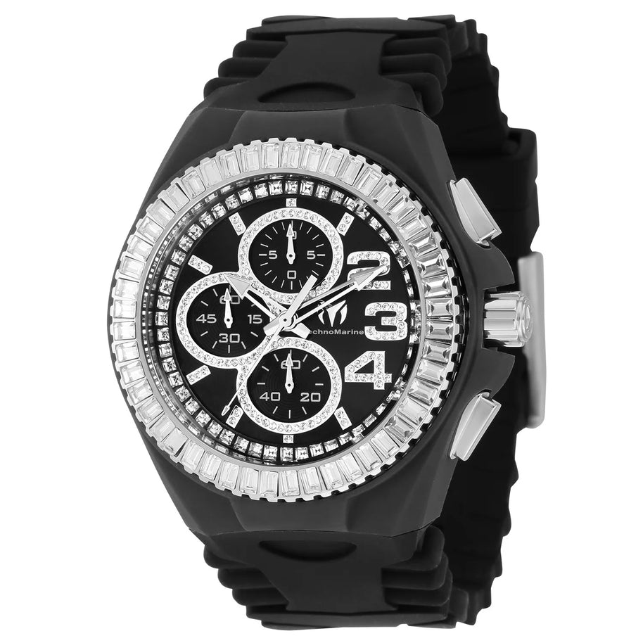 Technomarine Men's TM-121180 Cruise Quartz Chronograph Black Dial Watch