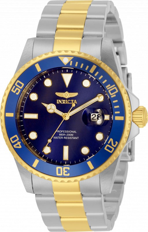 Invicta Men's 33268 Pro Diver Quartz 3 Hand Blue Dial Watch