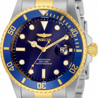 Invicta Men's 33268 Pro Diver Quartz 3 Hand Blue Dial Watch