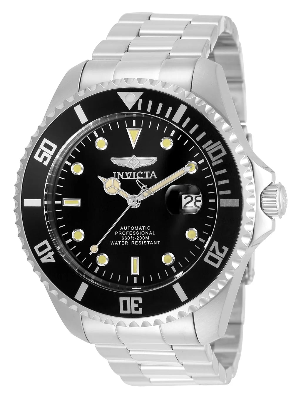 Invicta Men's 35717 Pro Diver Automatic 3 Hand Black Dial Watch