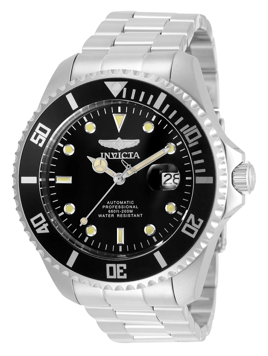 Invicta Men's 35717 Pro Diver Automatic 3 Hand Black Dial Watch