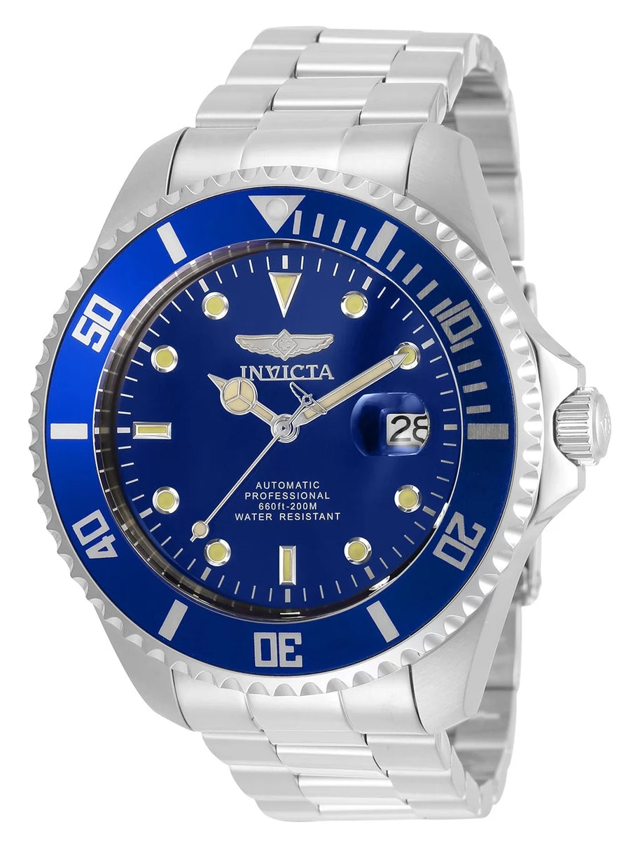 Invicta Men's 35718 Pro Diver Automatic 3 Hand Blue Dial Watch