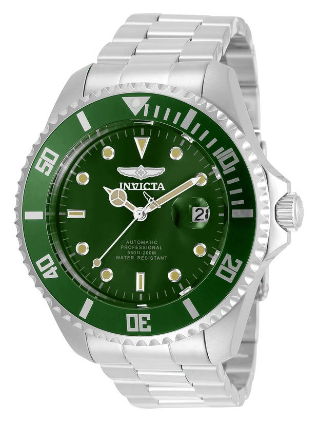 Invicta Men's 35719 Pro Diver Automatic 3 Hand Green Dial Watch