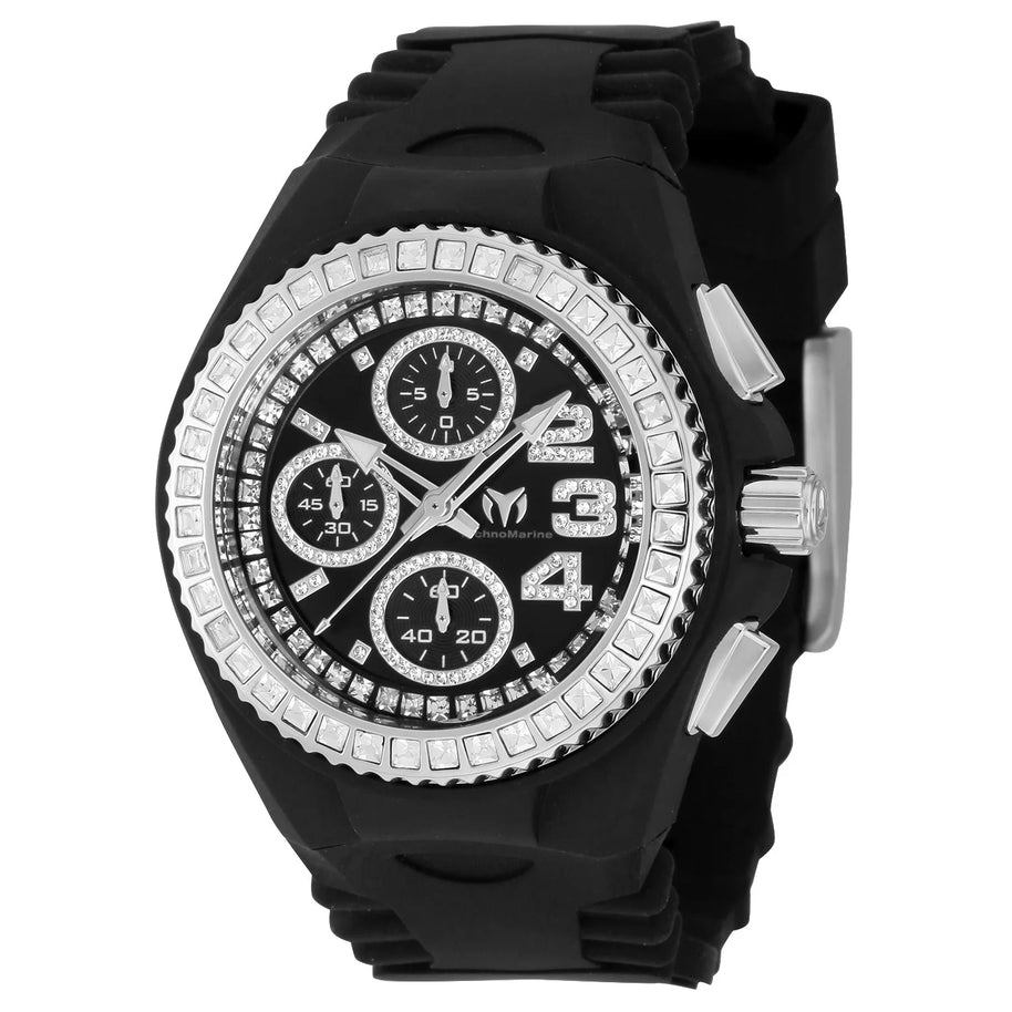 Technomarine Women's TM-121192 Cruise Quartz Chronograph Black Dial Watch