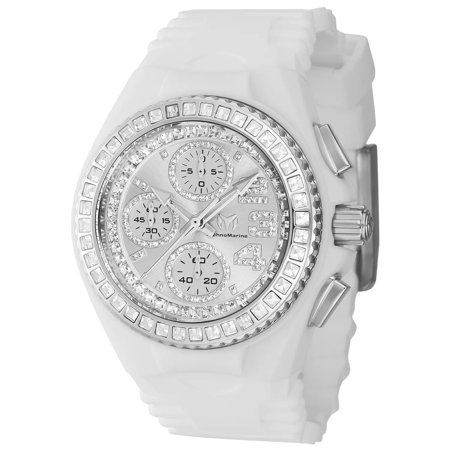 Technomarine Women's TM-121193 Cruise Quartz Chronograph Silver Dial Watch