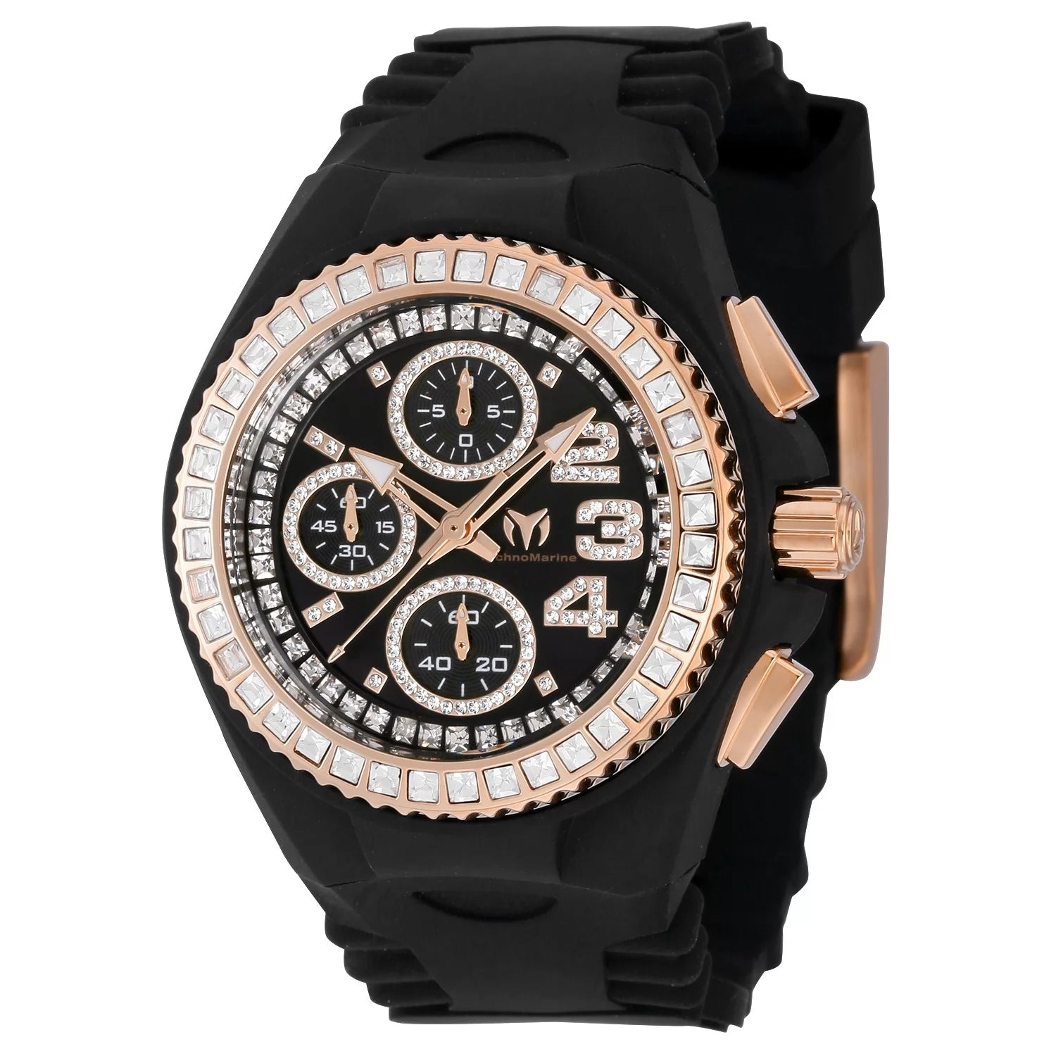 Technomarine Men's TM-121200 Cruise Quartz Chronograph Black Dial Watch