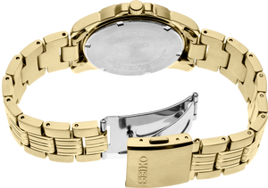 Seiko SUR358 Gold Tone Black Day Date Dial Men's Watch