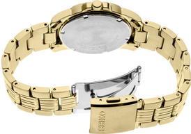 Seiko SUR358 Gold Tone Black Day Date Dial Men's Watch