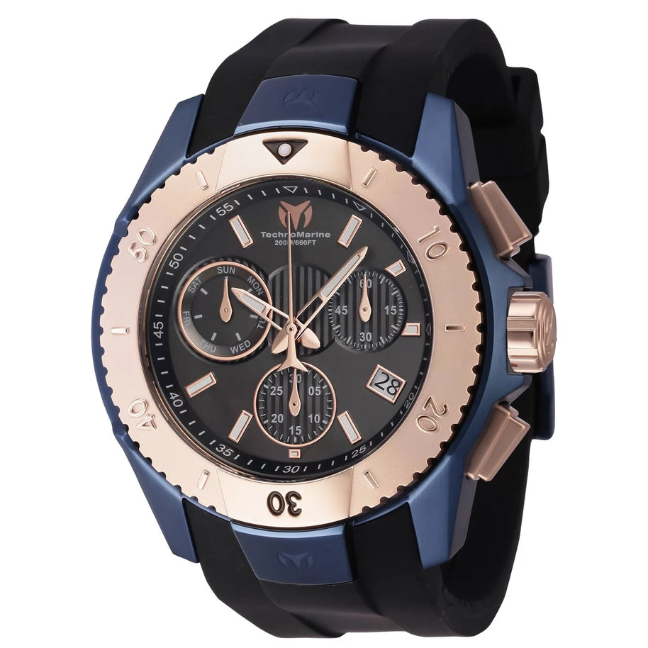 Technomarine Men's TM-621037 UF6 Quartz Chronograph Gunmetal Dial Watch