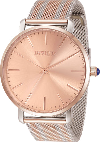 Invicta Women's 33937 Angel Quartz 3 Hand Rose Gold Dial Watch
