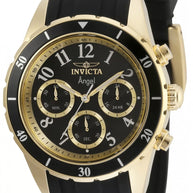 Invicta Women's 35589 Angel Quartz 3 Hand Black Dial Watch