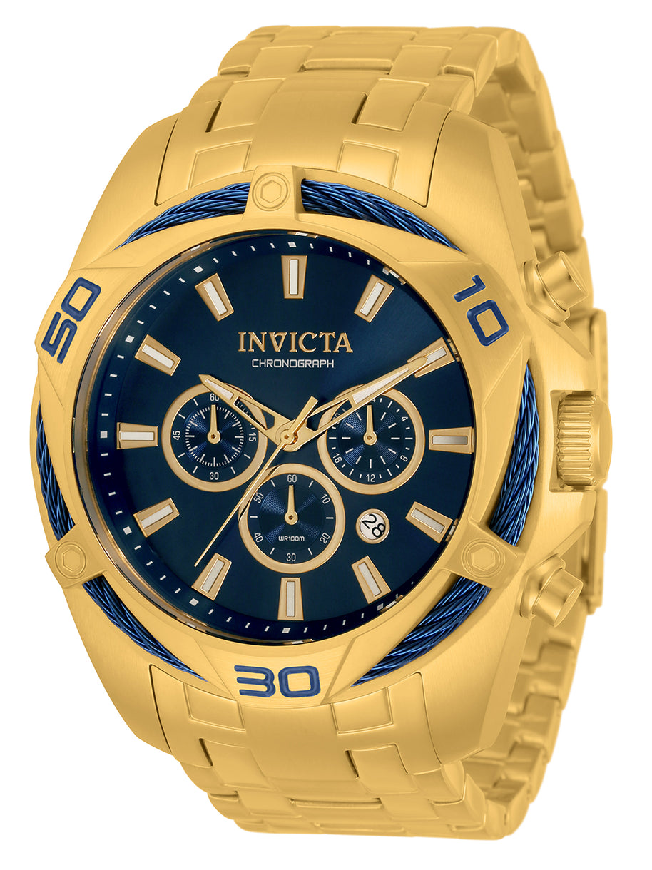 Invicta Men's 34120 Bolt Quartz Chronograph Blue Dial Watch