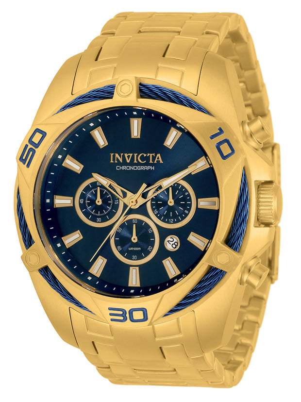 Invicta Men's 34120 Bolt Quartz Chronograph Blue Dial Watch