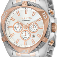Invicta Men's 34134 Bolt Quartz Chronograph Silver Dial Watch