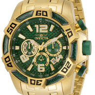 Invicta Men's 34156 Pro Diver Quartz Chronograph Green Dial Watch