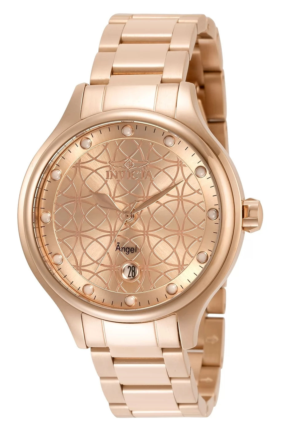 Invicta Women's 35826 Angel Quartz PC32 Rose Gold Dial Watch