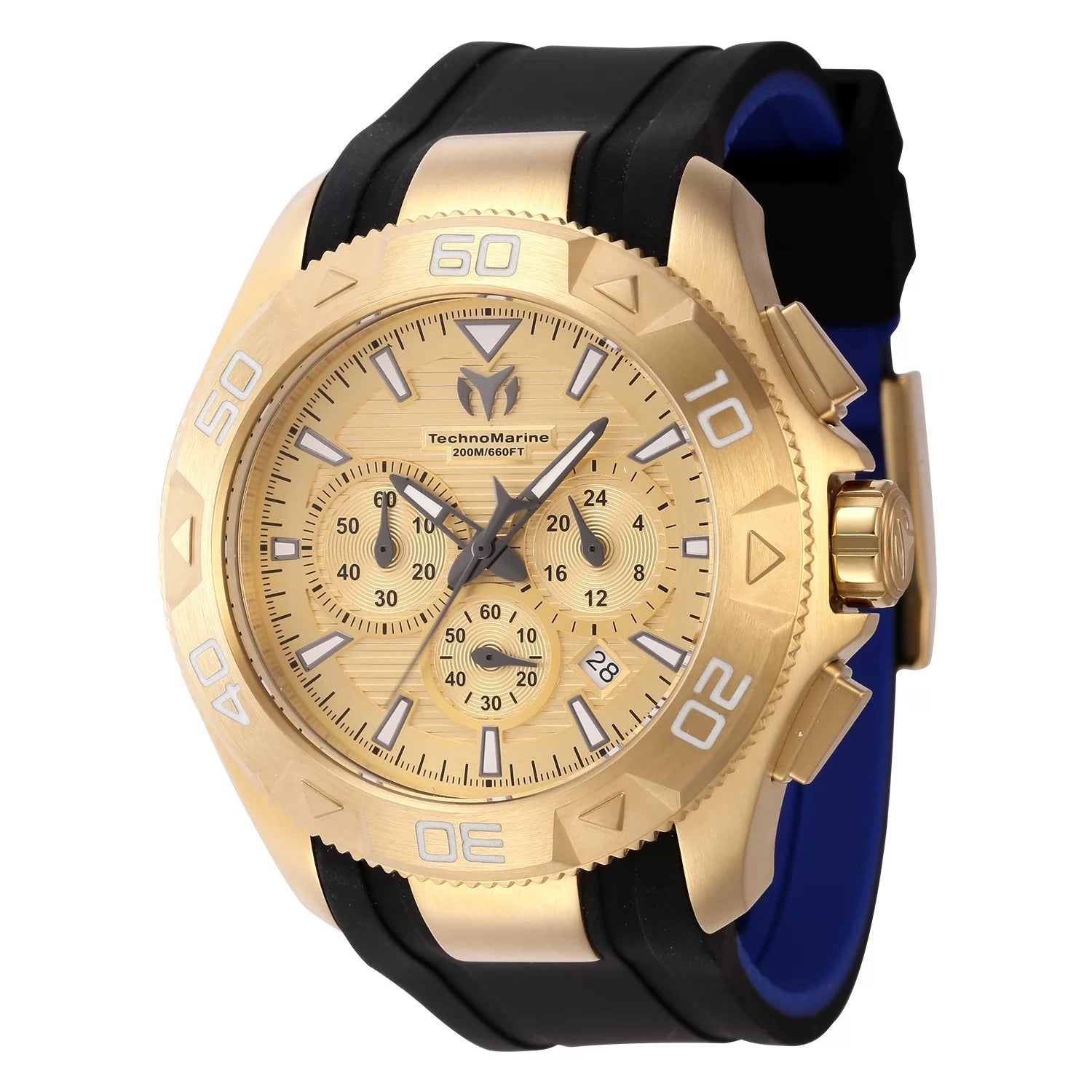 Technomarine Men's TM-622003 UF6 Quartz Chronograph Gold Dial Watch