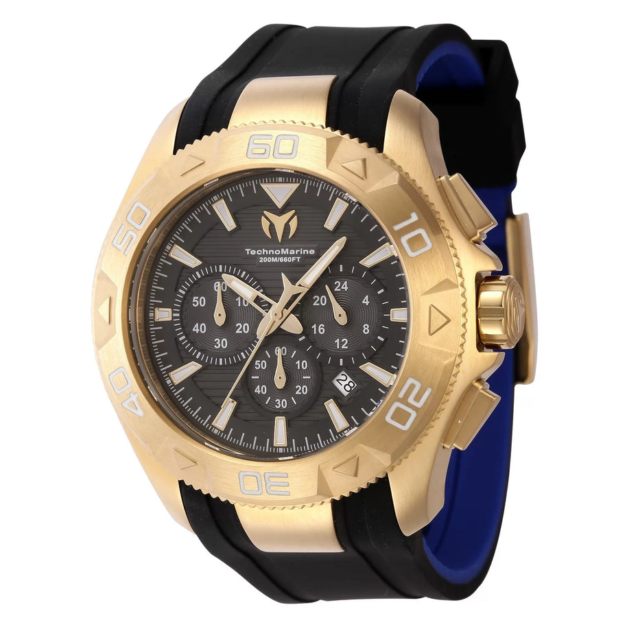 Technomarine Men's TM-622004 UF6 Quartz Chronograph Black Dial Watch