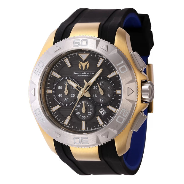 Technomarine Men's TM-622005 UF6 None Quartz Chronograph Black Dial Watch