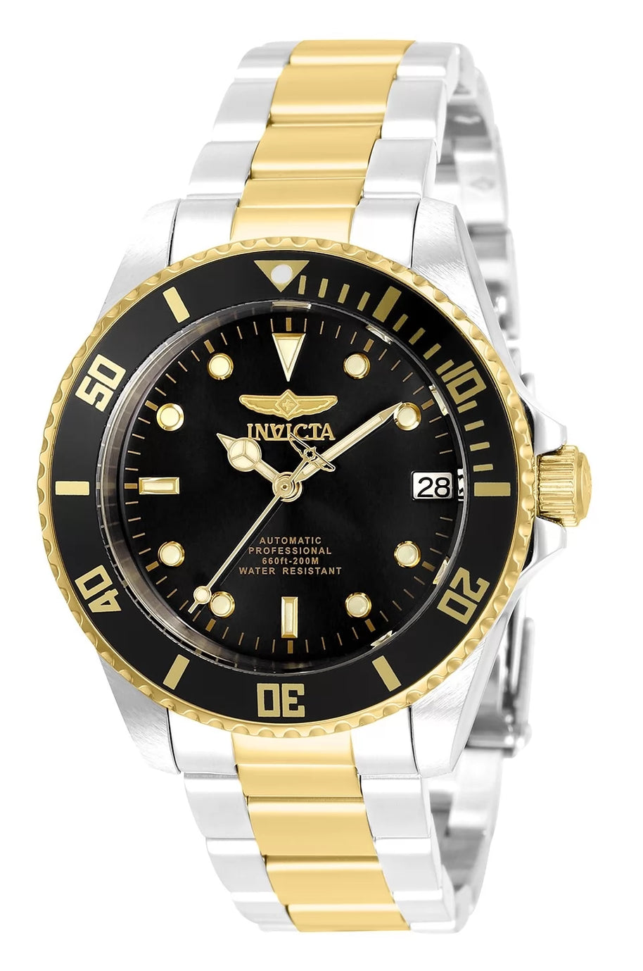 Invicta Women's 35714 Pro Diver Automatic 3 Hand Black Dial Watch