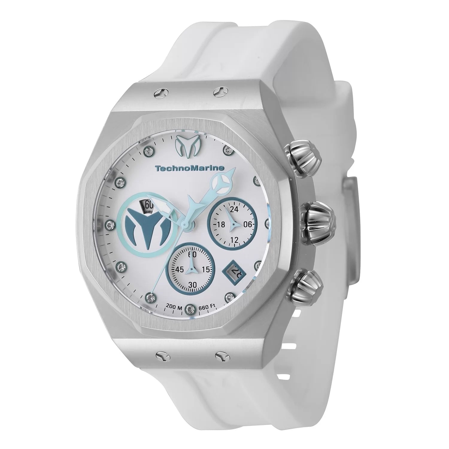 Technomarine Women's TM-523005 Reef Quartz Chronograph Turquoise, Antique Silver Dial Watch