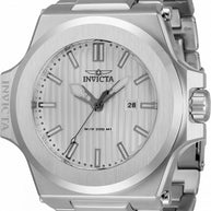 Invicta Men's 34729 Akula Quartz 3 Hand Silver Dial Watch