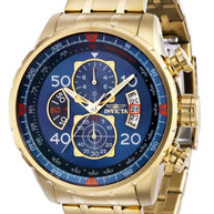 Invicta Men's 36602 Aviator  Quartz Multifunction Blue Dial Watch