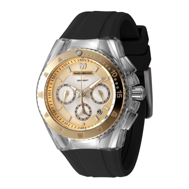 Technomarine Women's TM-116002 Cruise Quartz Chronograph Gold Dial Watch