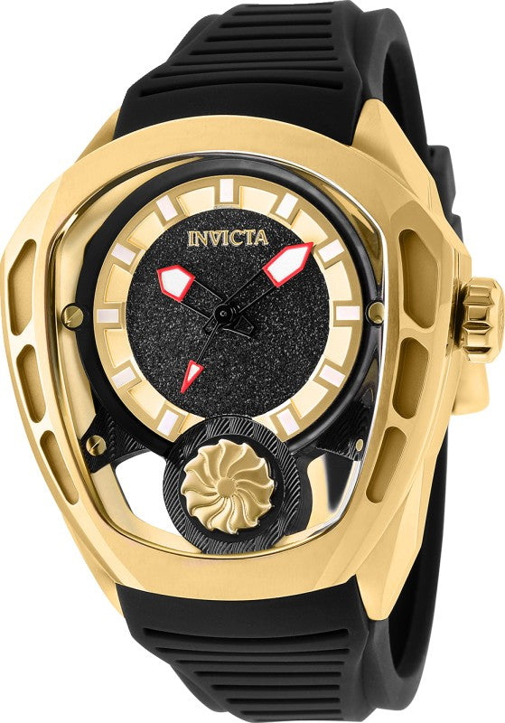 Invicta Men's 35443 Akula Automatic 3 Hand Black, Gold Dial Watch