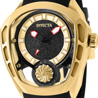 Invicta Men's 35443 Akula Automatic 3 Hand Black, Gold Dial Watch