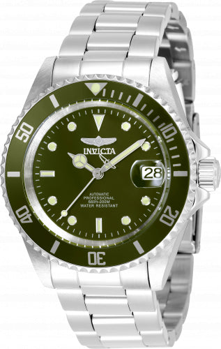 Invicta Men's 35690 Pro Diver Automatic 3 Hand Military Green Dial Watch