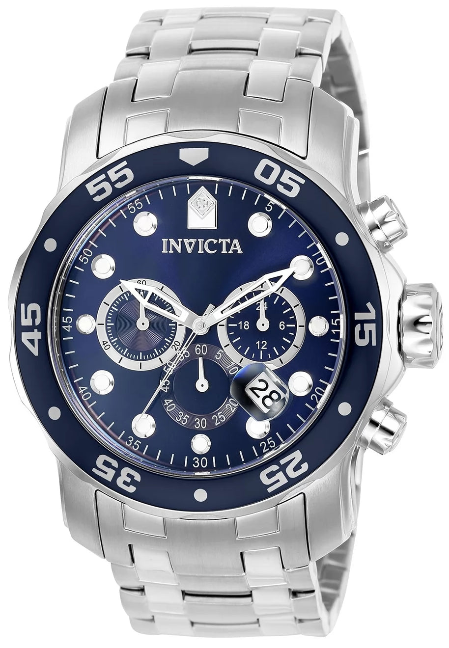 Invicta Men's 0070 Pro Diver Quartz Chronograph Blue Dial Watch