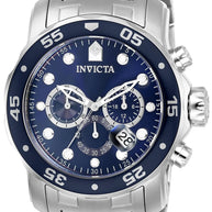 Invicta Men's 0070 Pro Diver Quartz Chronograph Blue Dial Watch